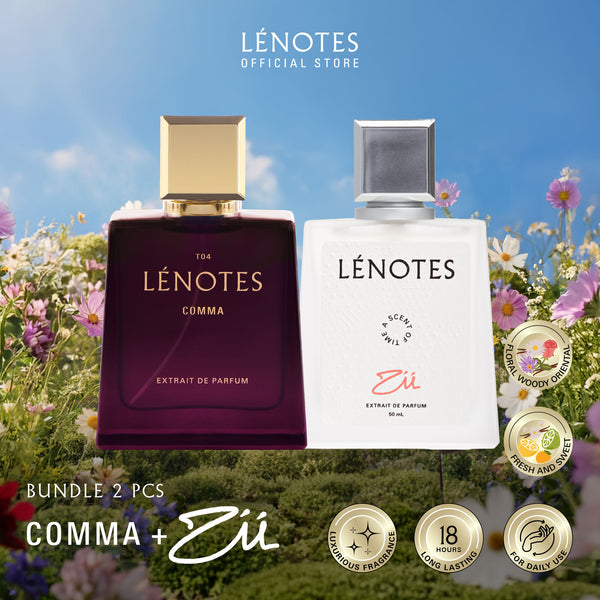 LÉNOTES Bundling 2 pcs 50 ML All Mix Varian - Scent Of Love dan Scent Of Time - Extrait de Parfum