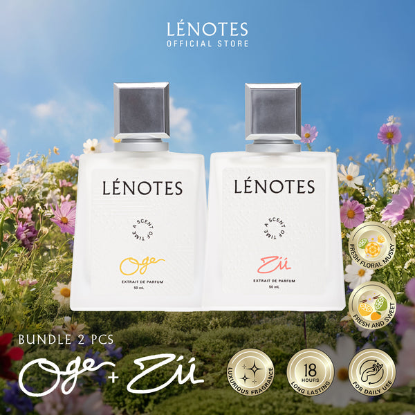 LÉNOTES Bundling 2 pcs 50 ML All Mix Varian - Scent Of Love dan Scent Of Time - Extrait de Parfum