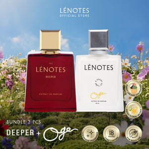 LÉNOTES Bundling 2 pcs 50 ML All Mix Varian - Scent Of Love dan Scent Of Time - Extrait de Parfum