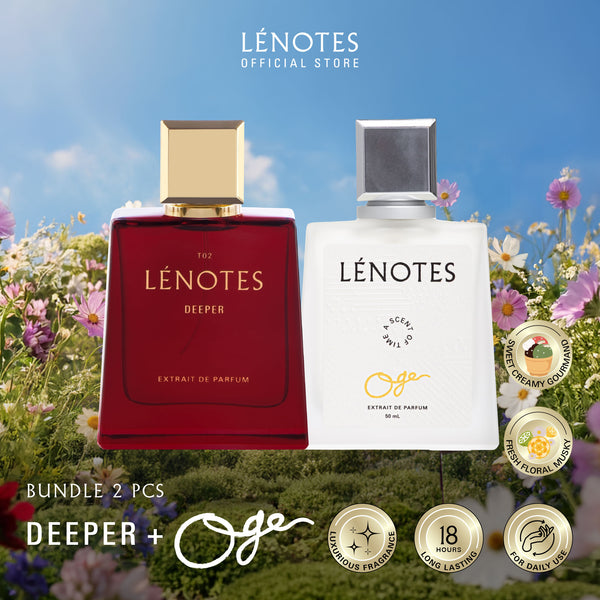 LÉNOTES Bundling 2 pcs 50 ML All Mix Varian - Scent Of Love dan Scent Of Time - Extrait de Parfum