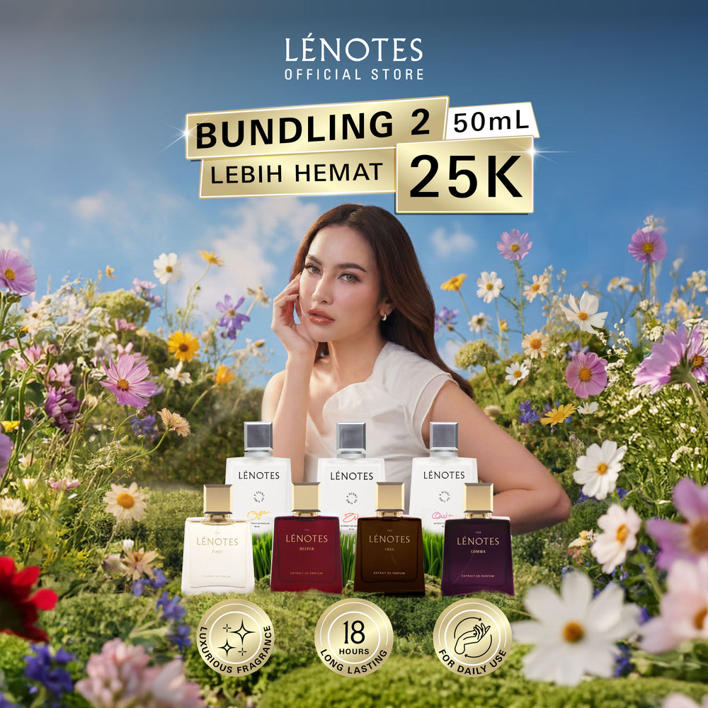LÉNOTES Bundling 2 pcs 50 ML All Mix Varian - Scent Of Love dan Scent Of Time - Extrait de Parfum