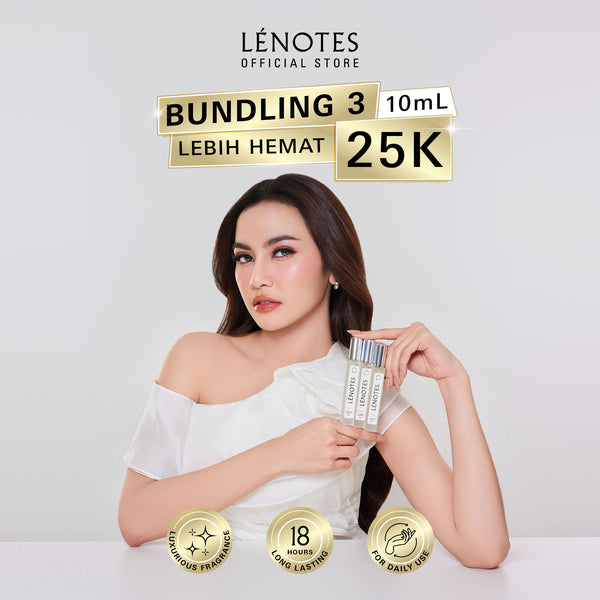 [ NEW ] LÉNOTES  3 pcs 10 ML All Varian Paket Complete - Scent Of Time - Extrait de Parfum