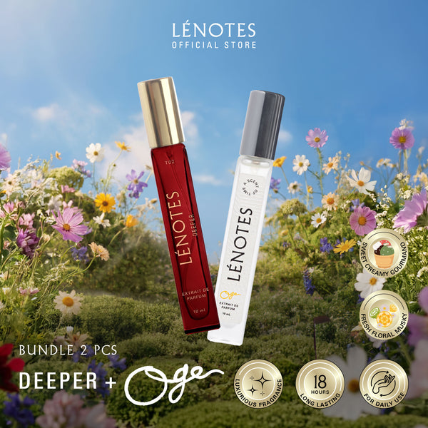 LÉNOTES Bundling 2 pcs 10 ML All Mix Varian - Scent Of Love dan Scent Of Time - Extrait de Parfum