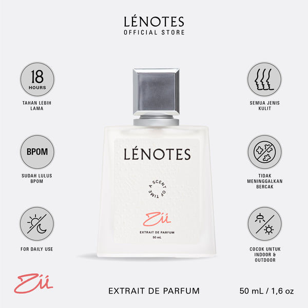 LÉNOTES Parfum Zii 50 ML - Scent Of Time - Premium dan tahan lama - Extrait de Parfum