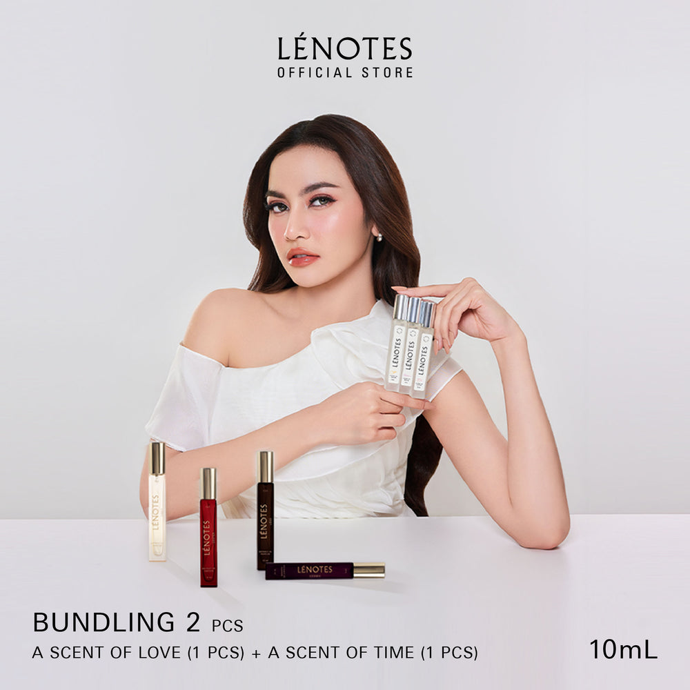 LÉNOTES Parfum Bundling 2 pcs 10 ML All Mix Varian - Scent Of Love dan Scent Of Time - Extrait de Parfum