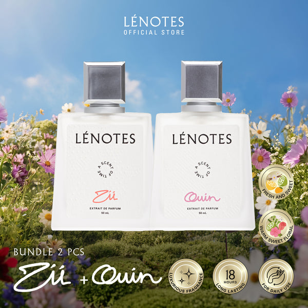 LÉNOTES Bundling 2 pcs 50 ML All Mix Varian - Scent Of Love dan Scent Of Time - Extrait de Parfum