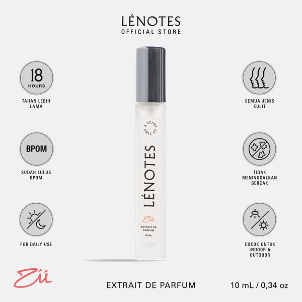 LÉNOTES Parfum Zii 10 ML - Scent Of Time - Premium dan tahan lama - Extrait de Parfum