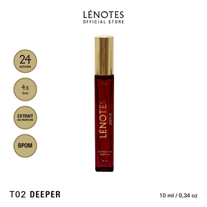 LÉNOTES Parfum Deeper 10 ML - Premium dan tahan lama - Extrait de Parfum