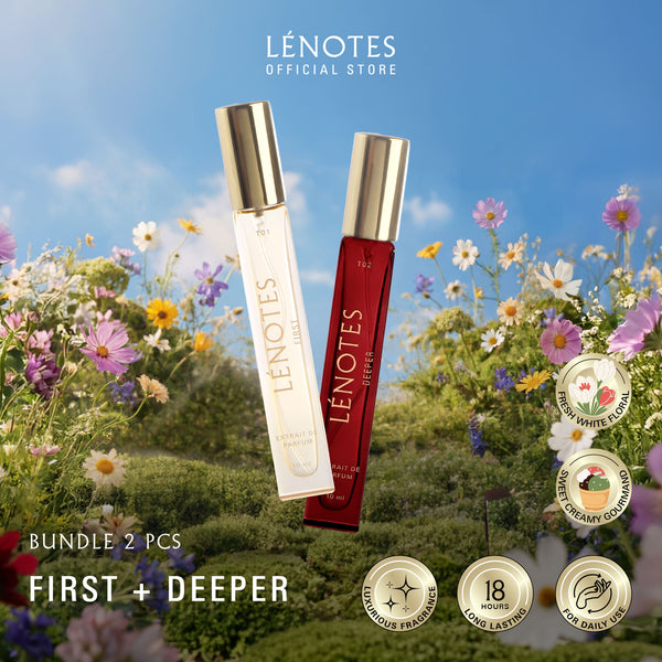LÉNOTES Bundling 2 pcs 10 ML All Mix Varian - Scent Of Love dan Scent Of Time - Extrait de Parfum