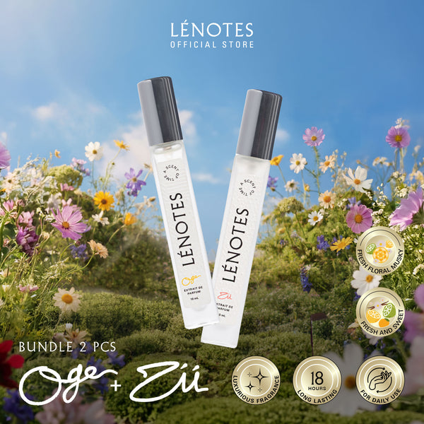 LÉNOTES Bundling 2 pcs 10 ML All Mix Varian - Scent Of Love dan Scent Of Time - Extrait de Parfum