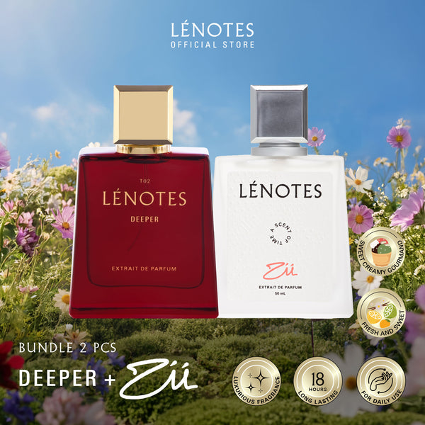 LÉNOTES Bundling 2 pcs 50 ML All Mix Varian - Scent Of Love dan Scent Of Time - Extrait de Parfum