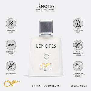 [ NEW ] LÉNOTES Oge 50 ML - Scent Of Time - Premium dan tahan lama - Extrait de Parfum