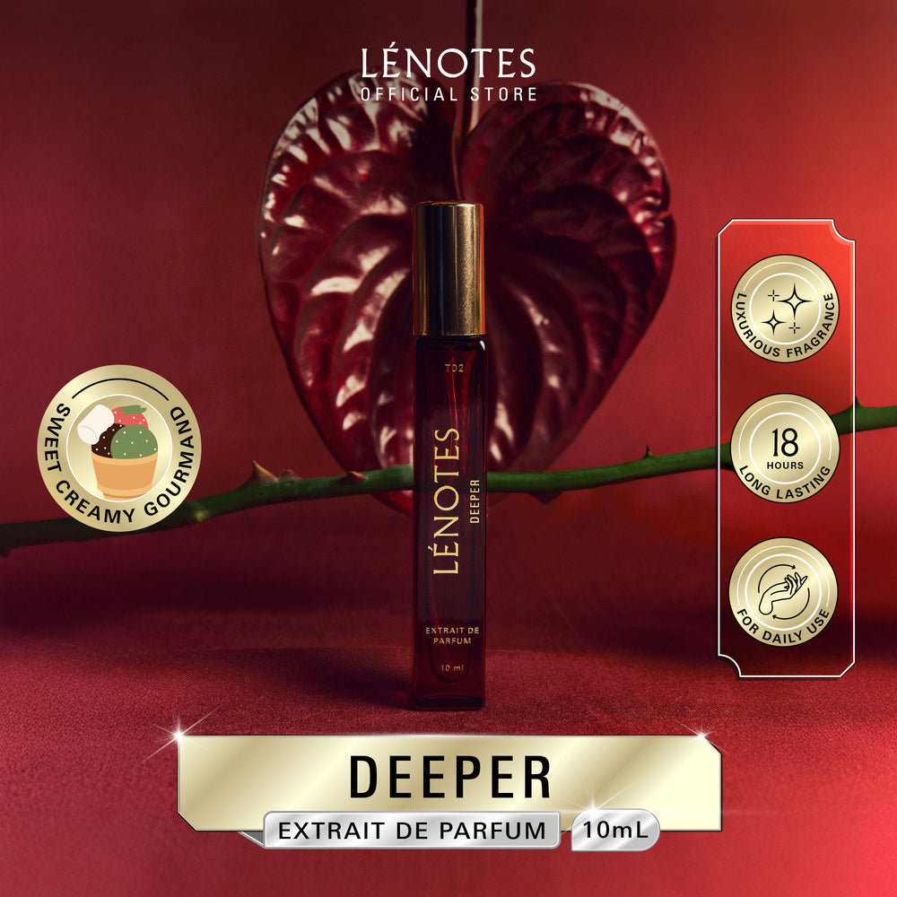 LÉNOTES Parfum Deeper 10 ML - Premium dan tahan lama - Extrait de Parfum