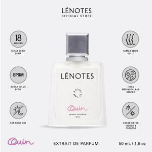 [ NEW ] LÉNOTES Quin 50 ML - Scent Of Time - Premium dan tahan lama - Extrait de Parfum