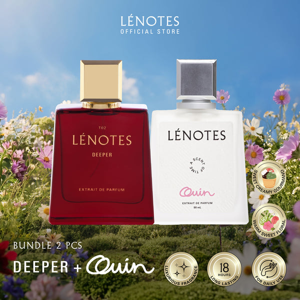 LÉNOTES Bundling 2 pcs 50 ML All Mix Varian - Scent Of Love dan Scent Of Time - Extrait de Parfum