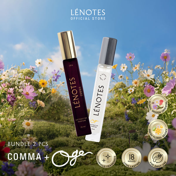 LÉNOTES Bundling 2 pcs 10 ML All Mix Varian - Scent Of Love dan Scent Of Time - Extrait de Parfum